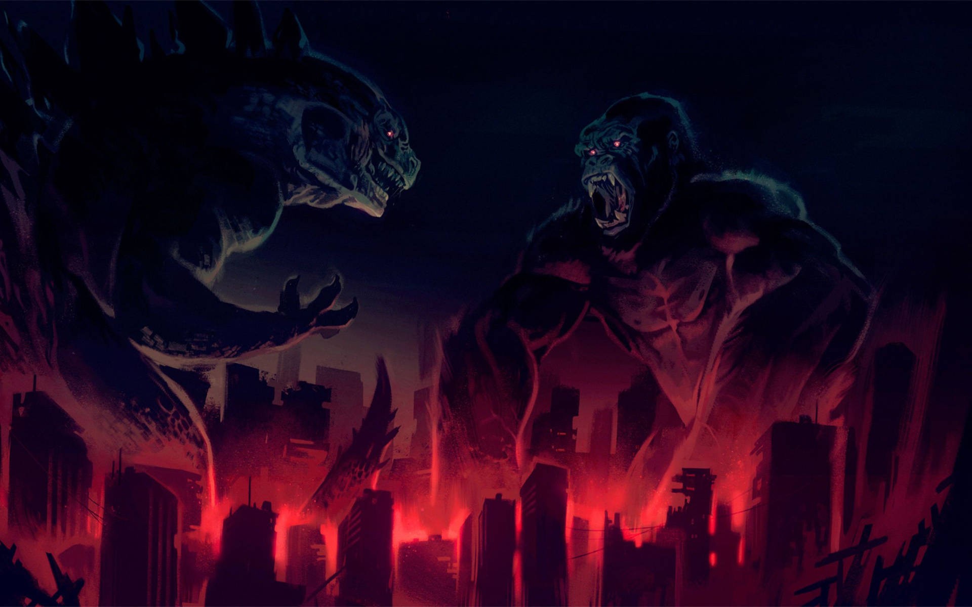 Godzilla Vs King Kong Hd Wallpaper Background