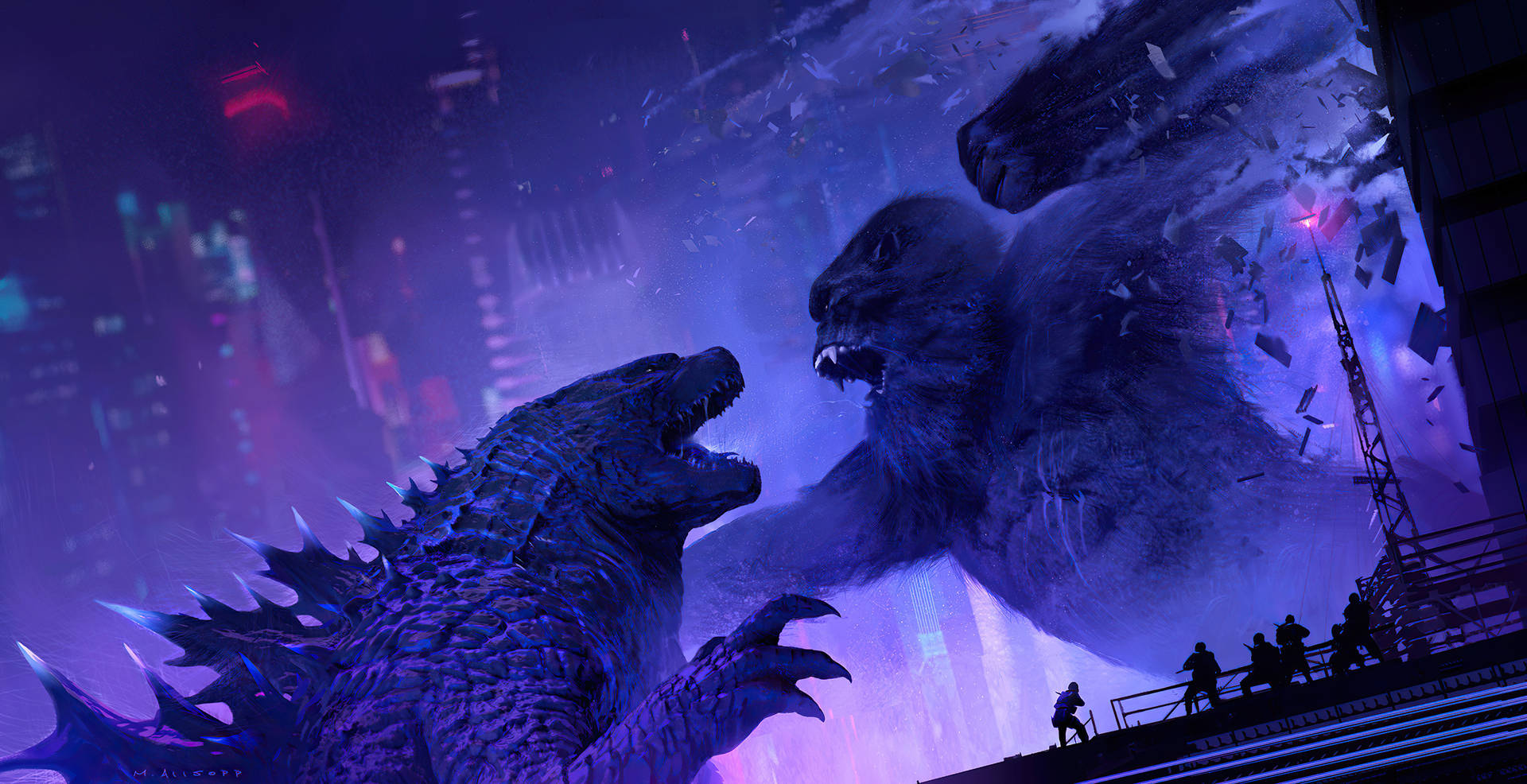 Godzilla Vs King Kong Hd Wallpaper Background