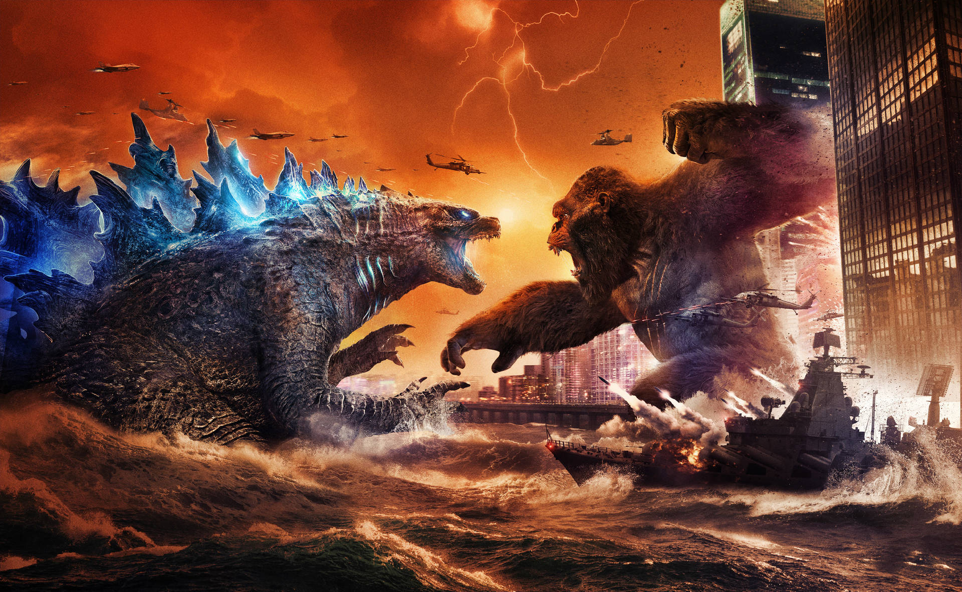 Godzilla Vs King Kong Hd Wallpaper Background