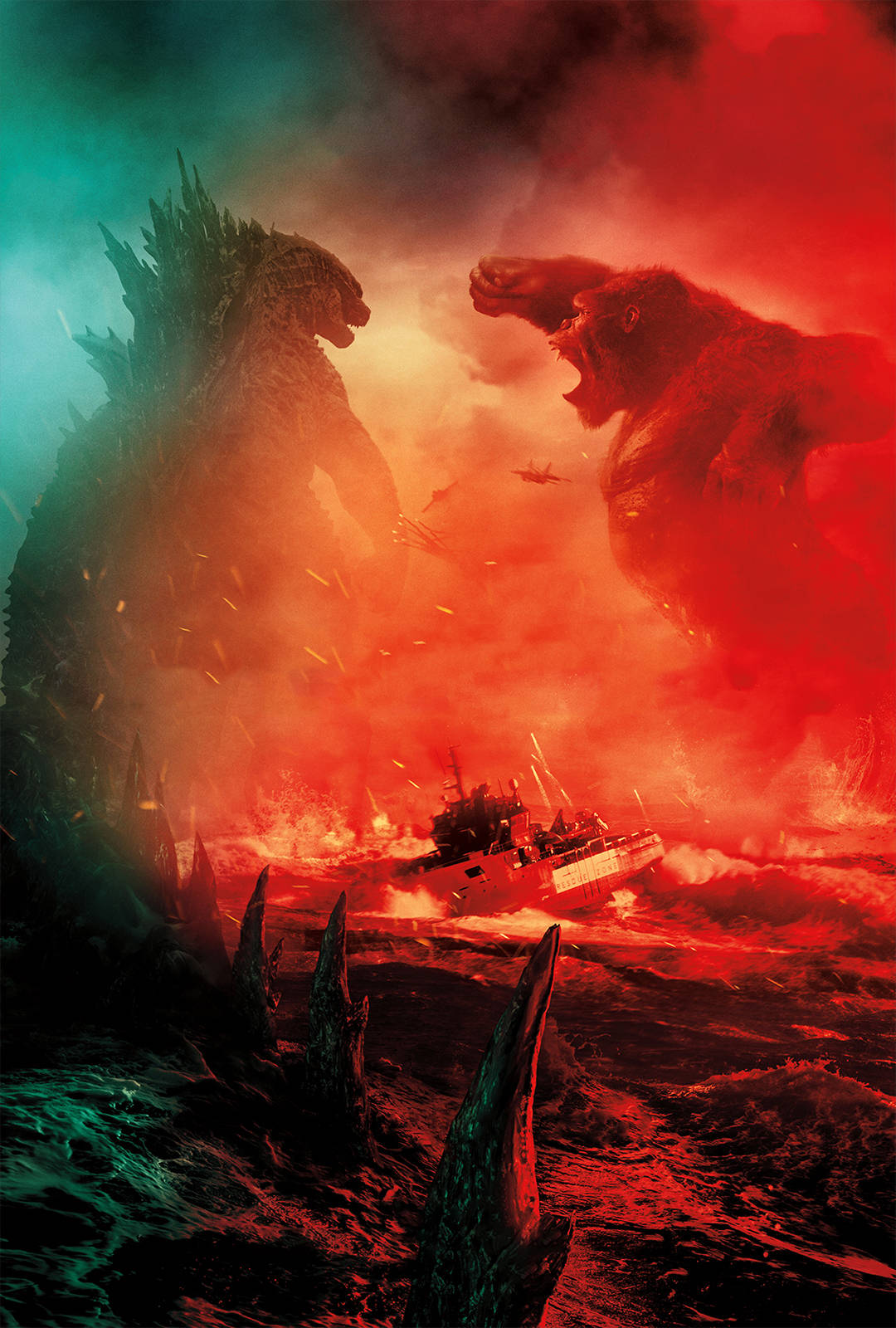 Godzilla Vs King Kong - The Movie Poster Background