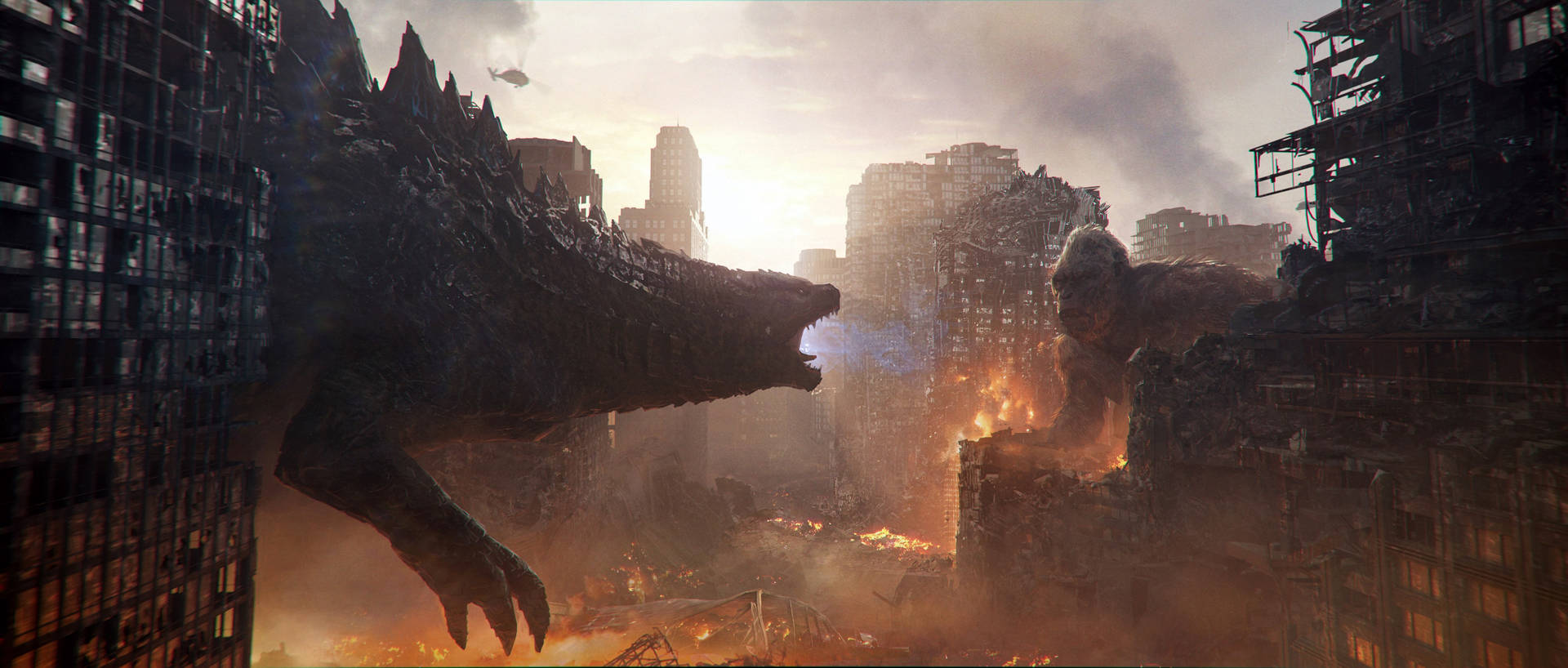 Godzilla Vs King Kong - Wallpaper Background