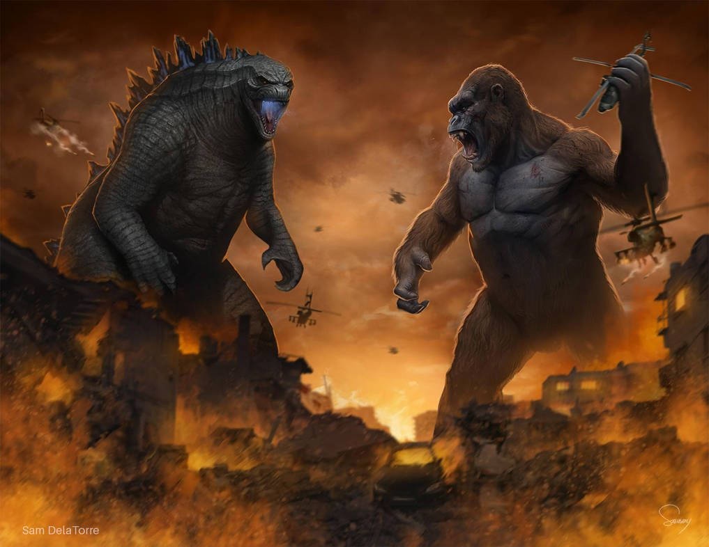 Godzilla Vs Kong - May The Best Monster Win! Background