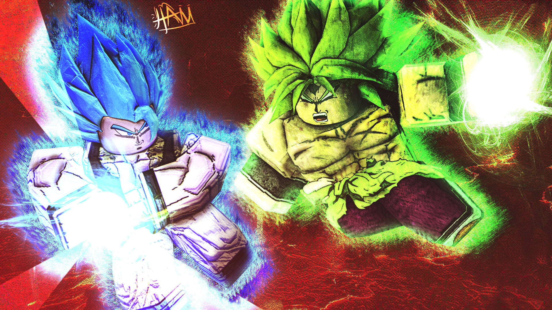 Gogeta And Broly Roblox Background