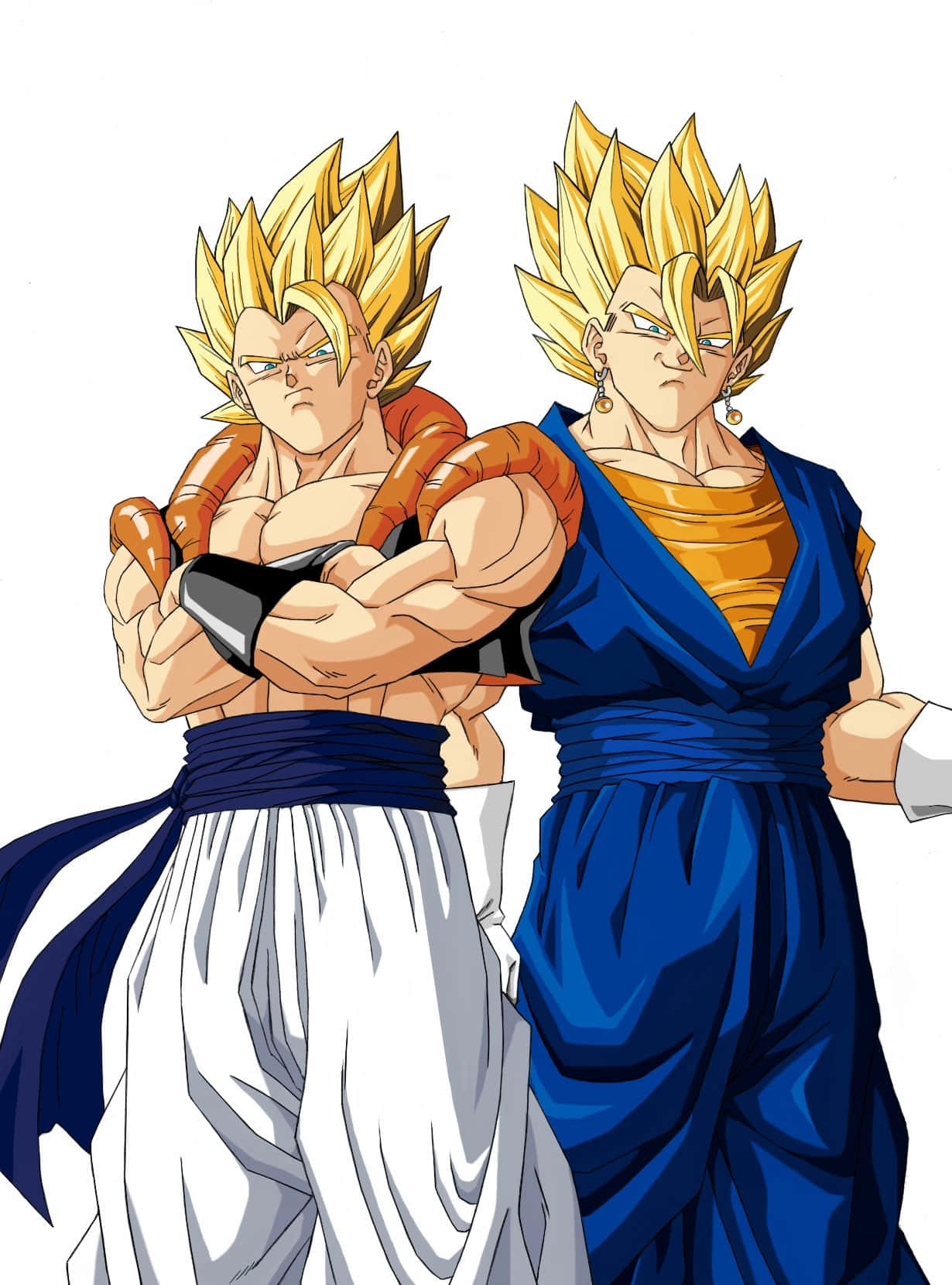 Gogeta And Vegito - The Fused Saiyan Superhero Background