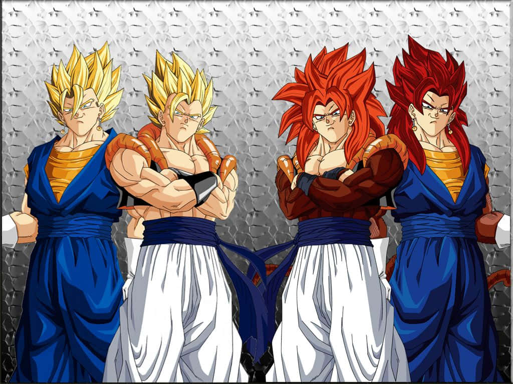 Gogeta And Vegito, Two Powerful Fighters In The Anime World Background