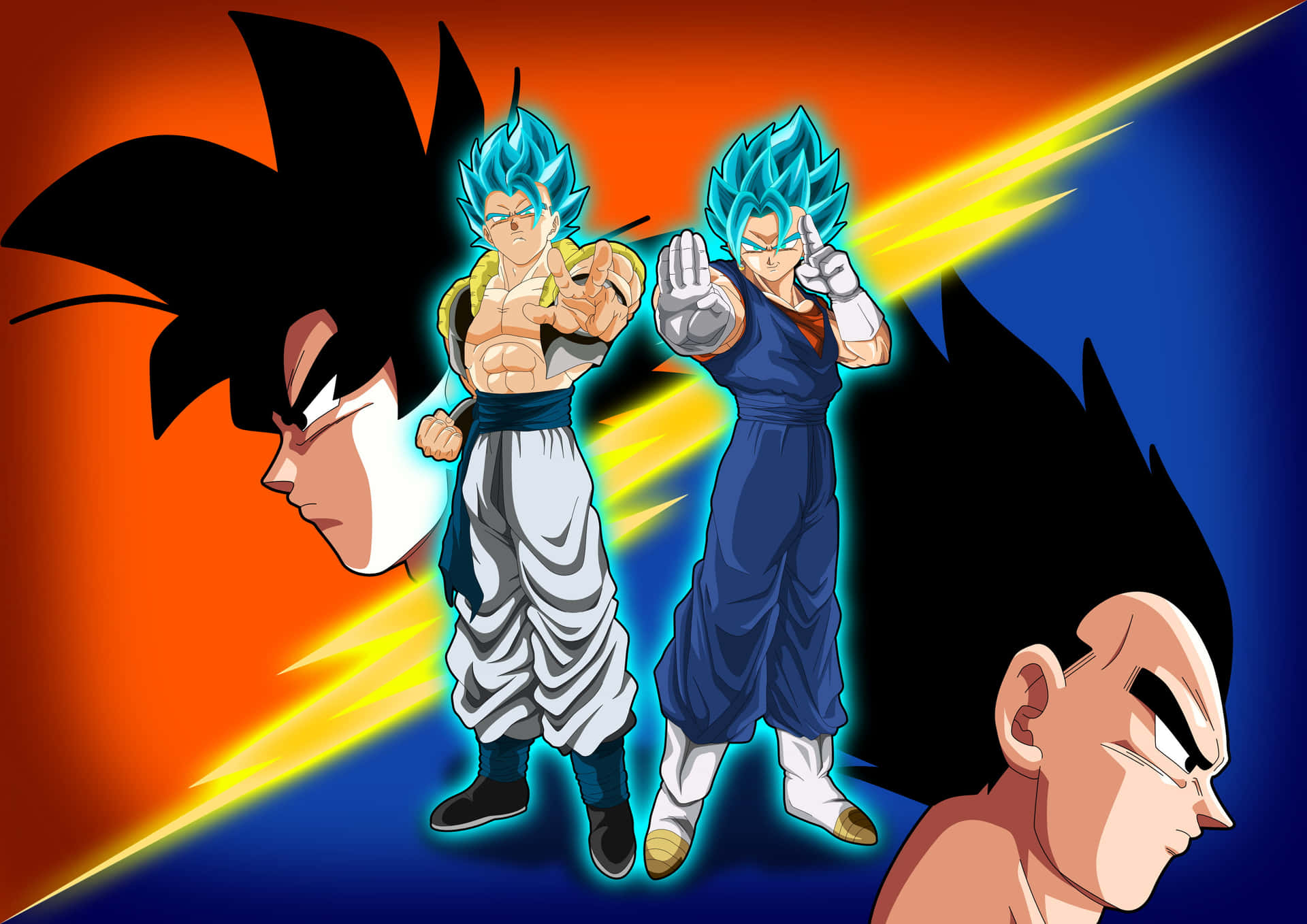 Gogeta And Vegito, Warriors Of The Universe Background