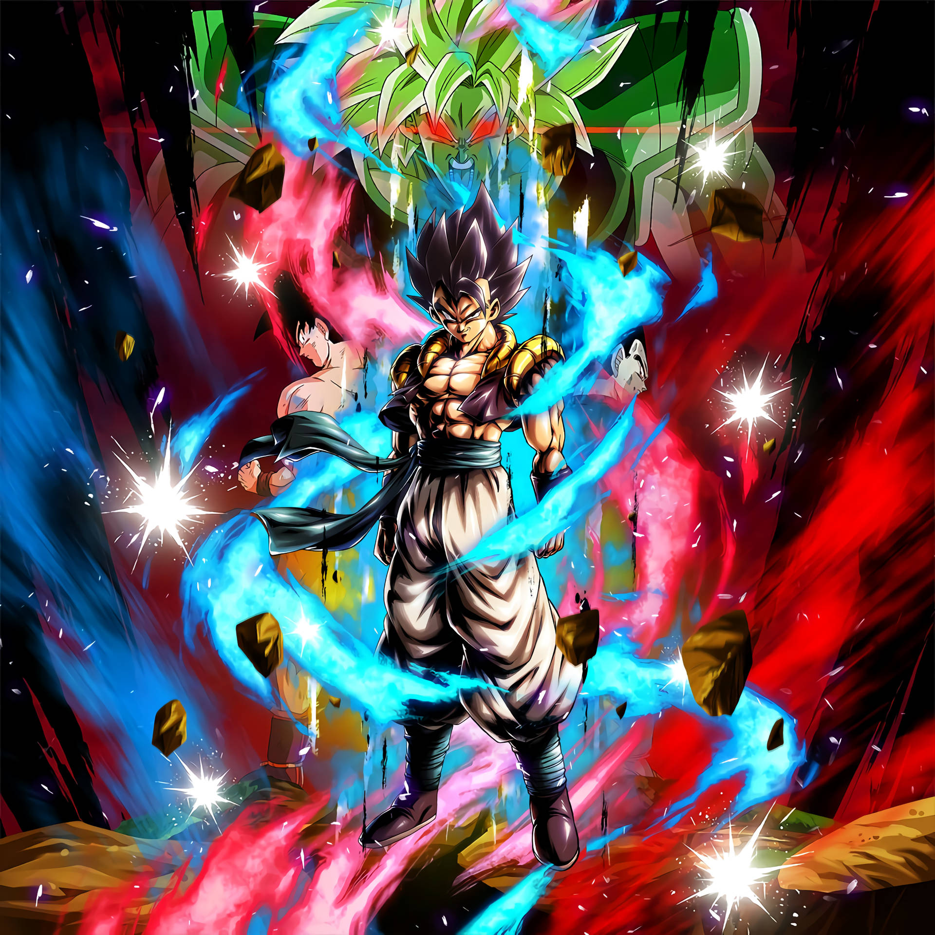 Gogeta, Goku And Vegeta Background