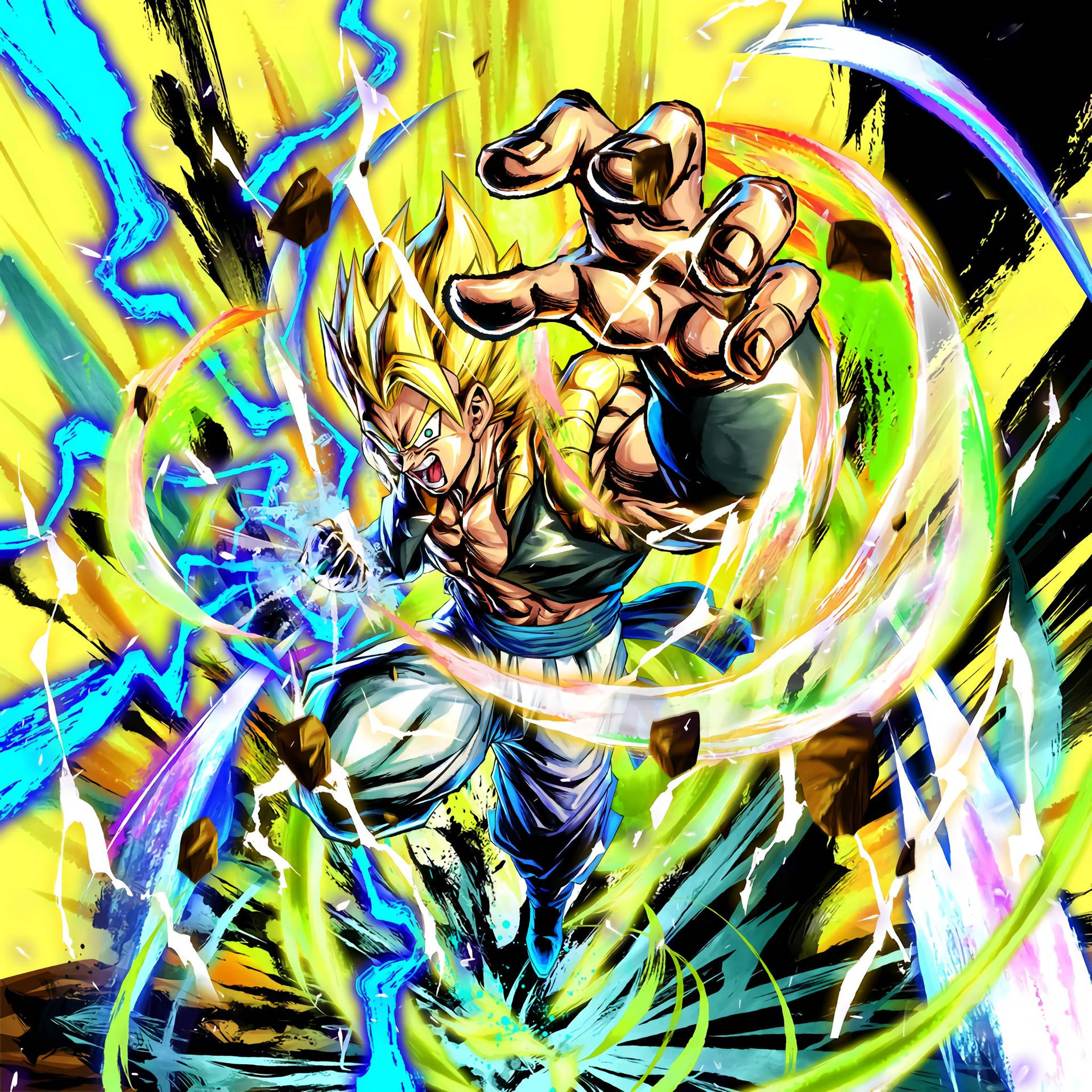 Gogeta Powerful Right Punch Background