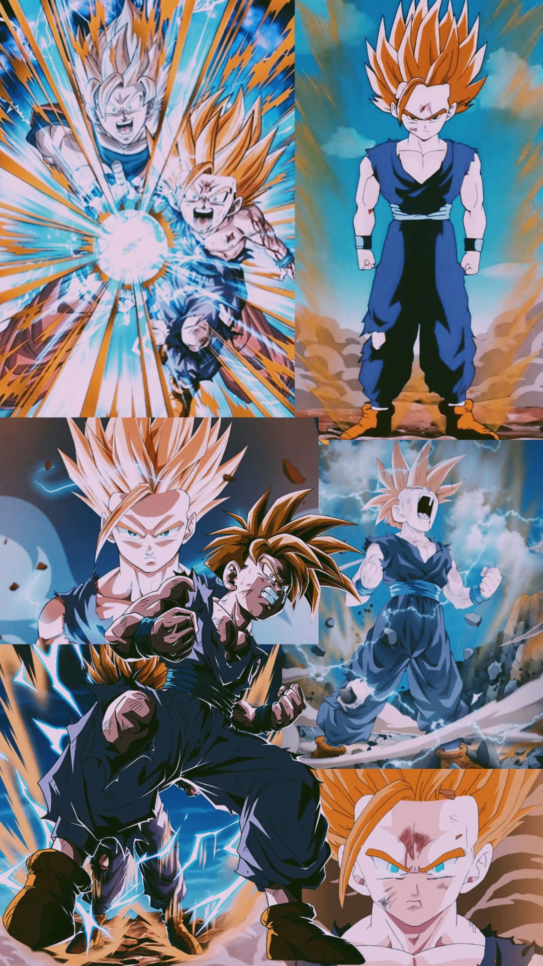 Gohan Iphone Collage Background