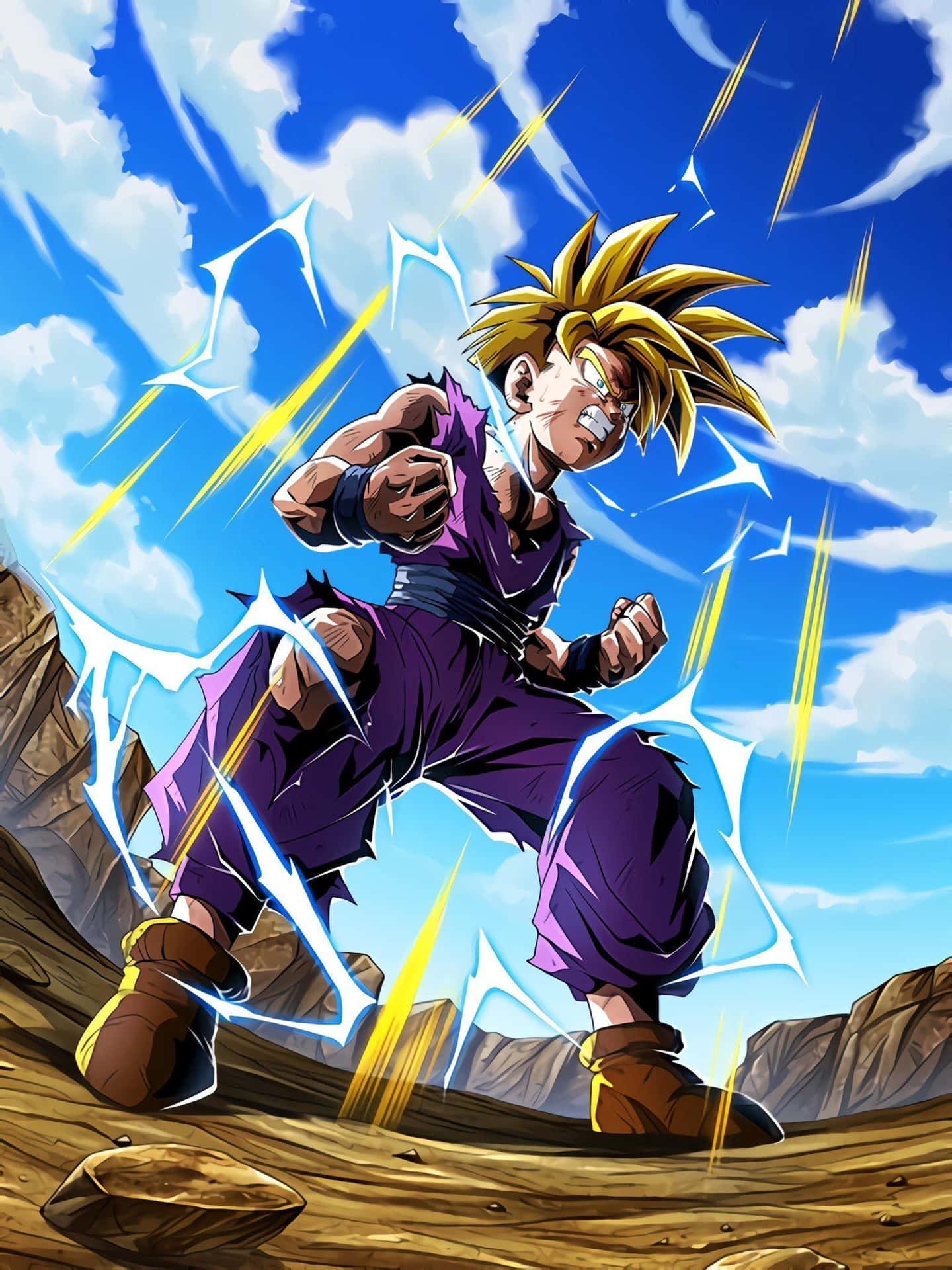 Gohan Iphone Preparing To Fight Background