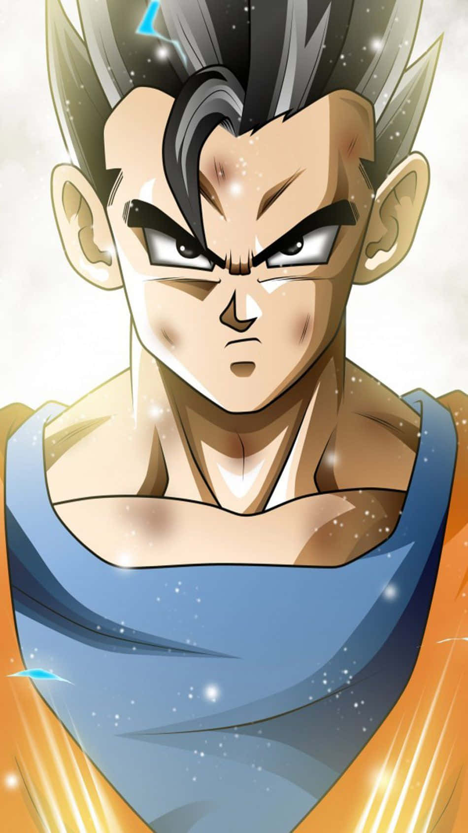 Gohan Iphone Serious Expression Background