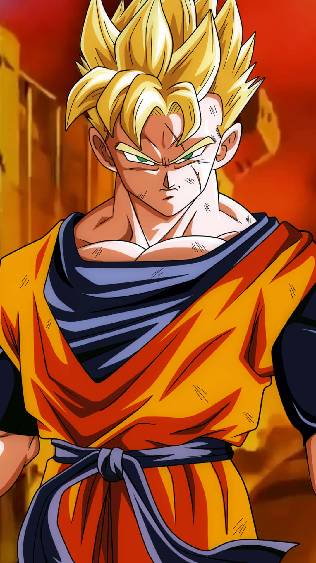 Gohan Iphone Short Yellow Hair Background