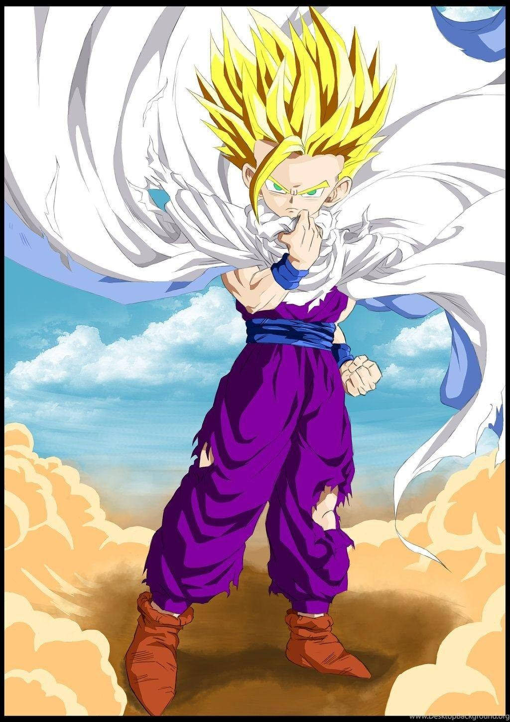 Gohan Super Saiyan 2 Cape Background