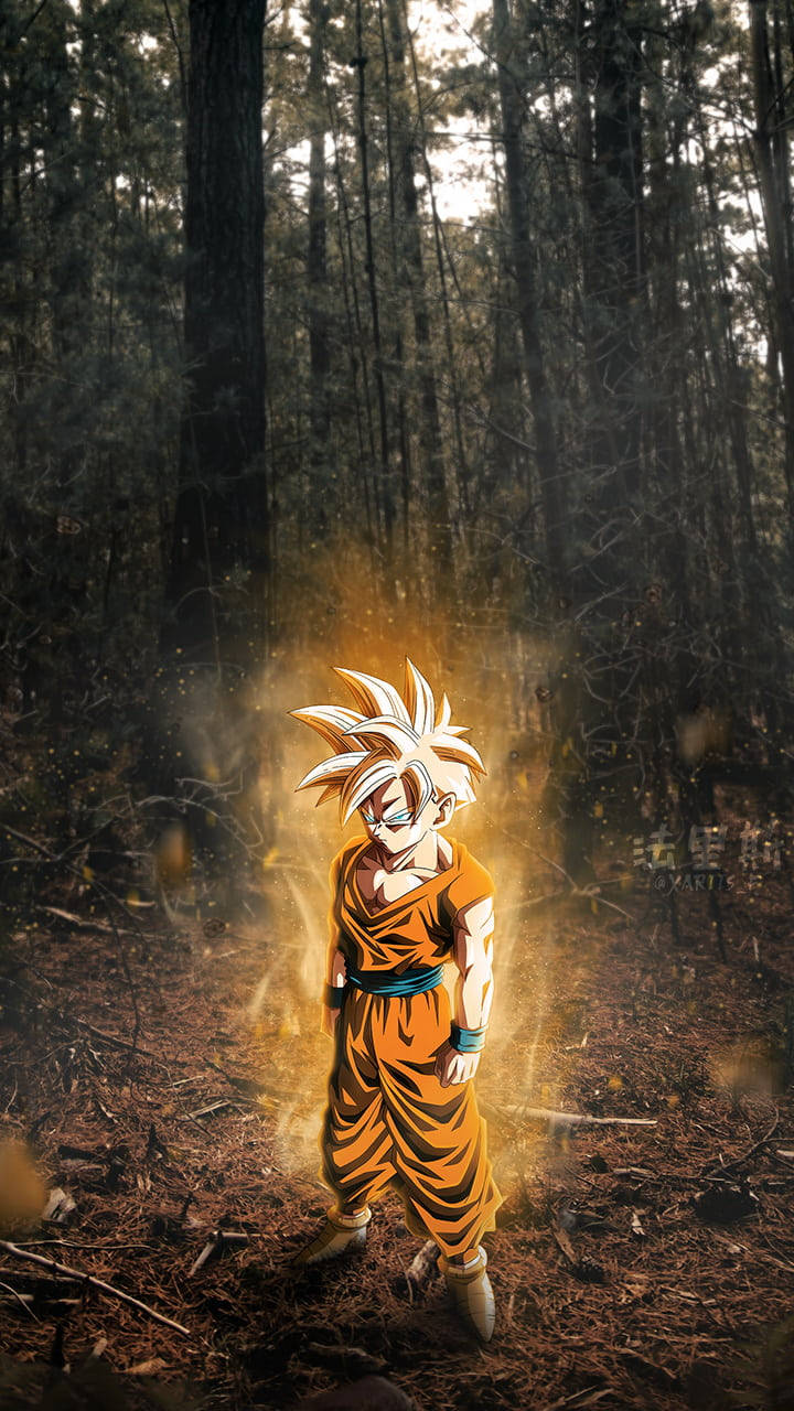 Gohan Super Saiyan 2 Forest Fanart Background