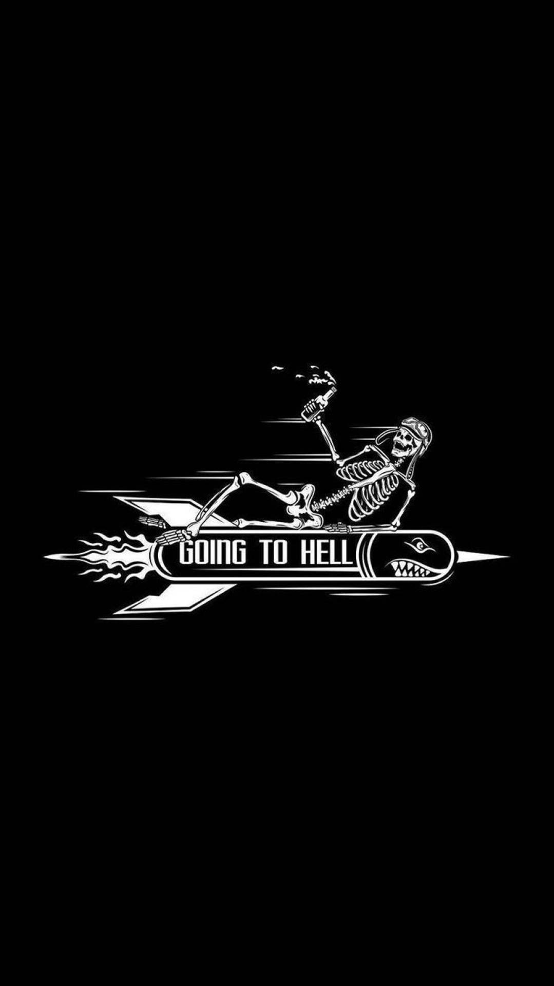 Going To Hell Halloween Iphone Background