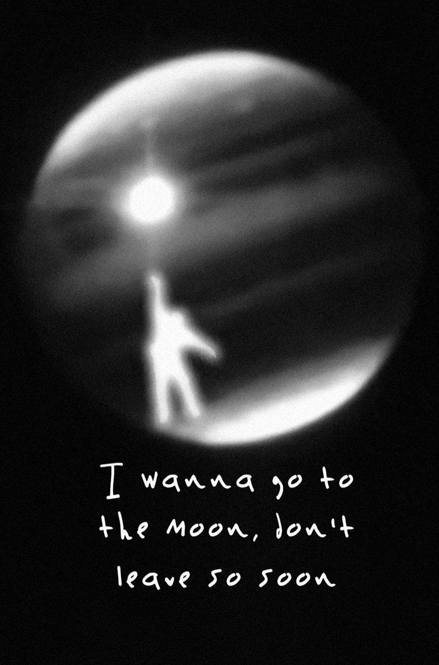 Going To The Moon Quotes Background