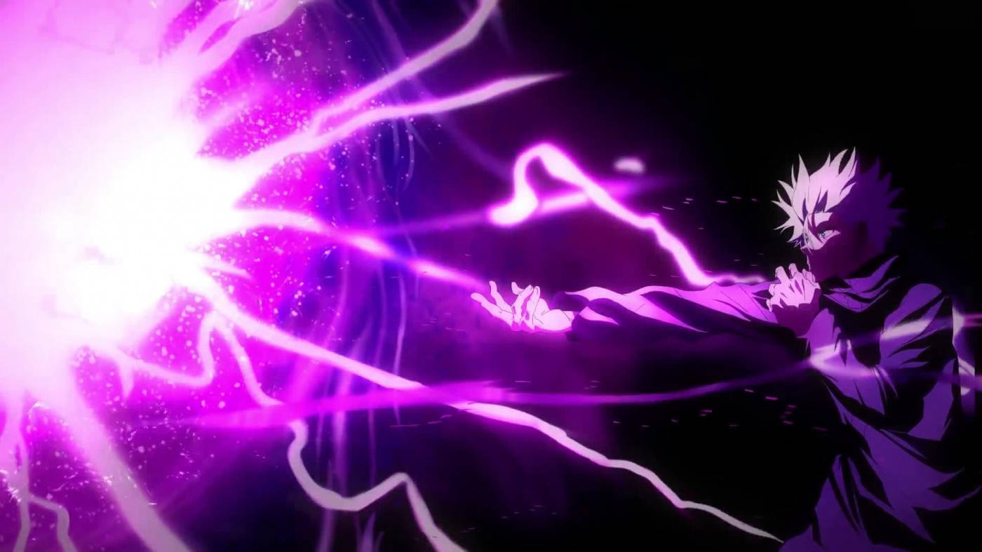 Gojo Sataru With Purple Explosion Background