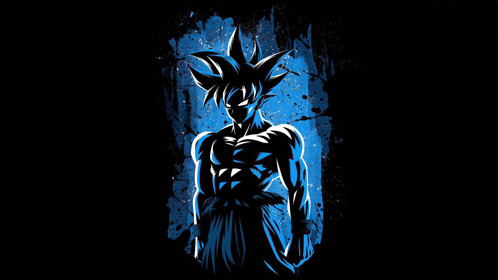 Goku 4k Ultra Hd In Blue Cave Background