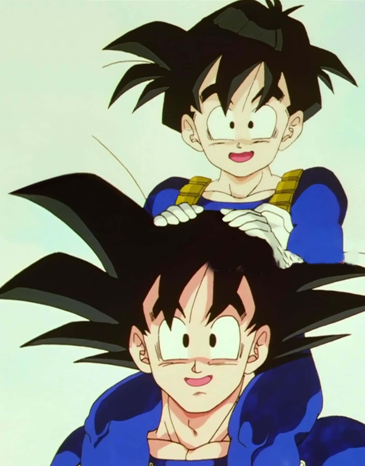 “goku And Chichi Enjoying Life Together” Background