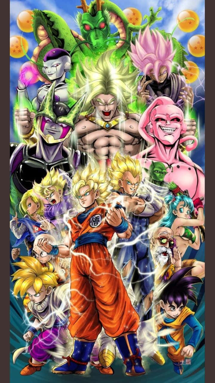 Goku And His Super Saiyan Transformation Power. Background