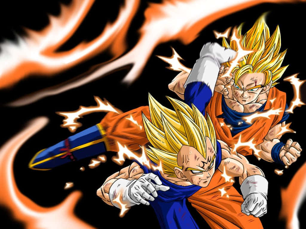 Goku And Majin Vegeta Smile Dragon Ball
