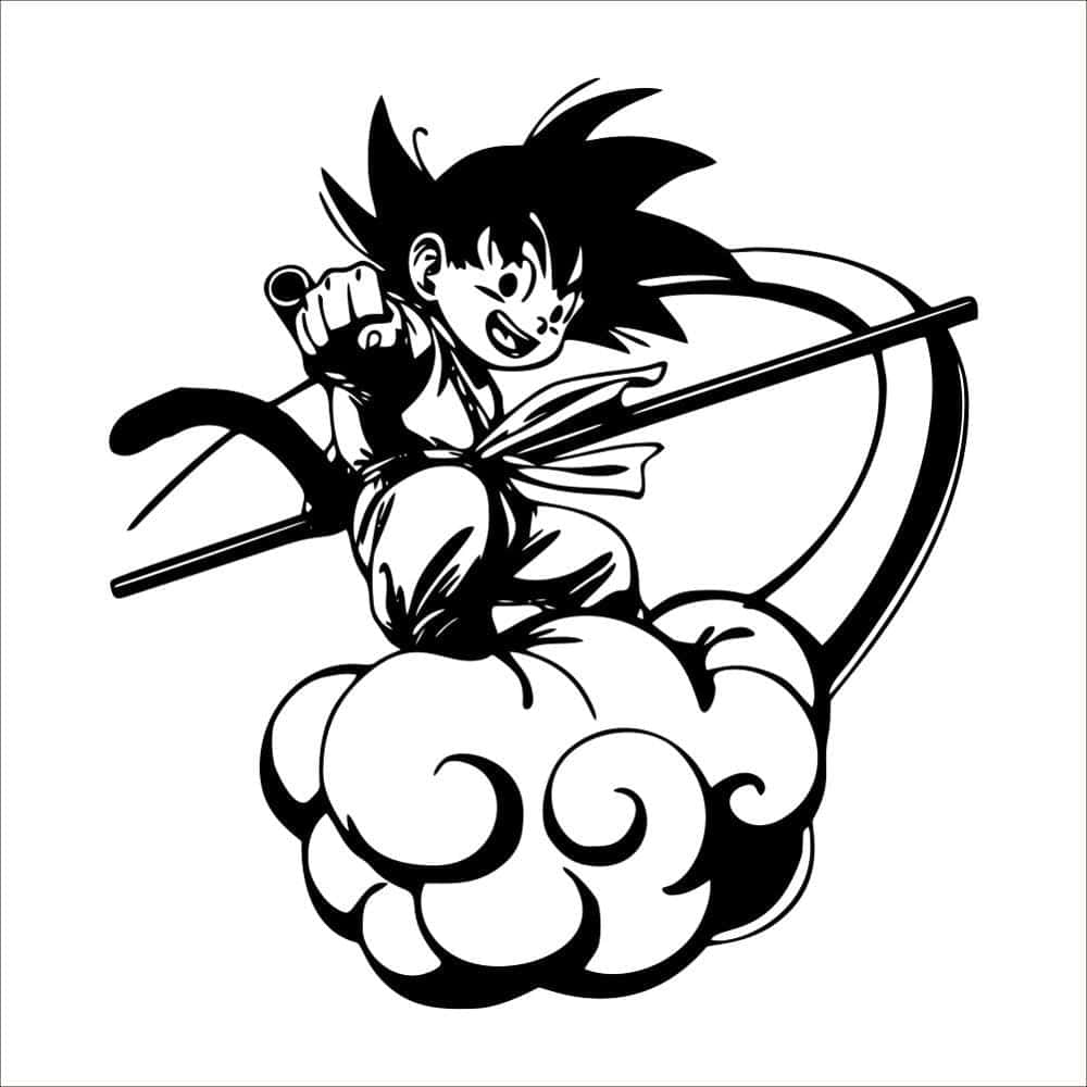 Goku And Vegeta Engaged In An Intense Battle Background