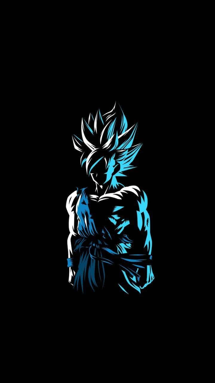 Goku And Vegeta Wield Their Powerful Ki Energy In Dragon Ball Black And White. Background