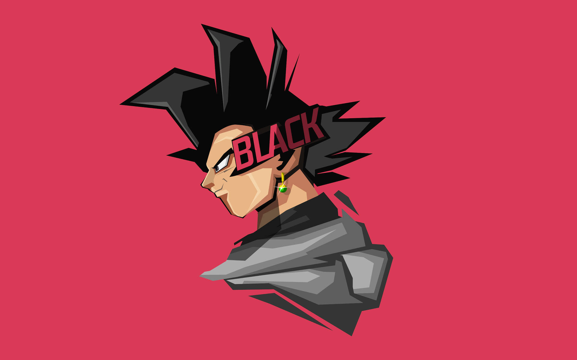 Goku Black On Pink Side Iphone View Background