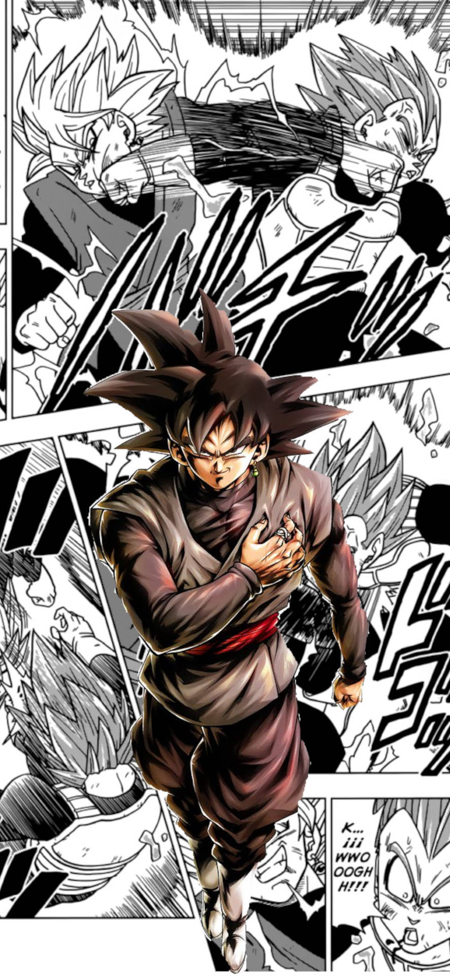 Goku Black Pfp Cartoon Drawing Background