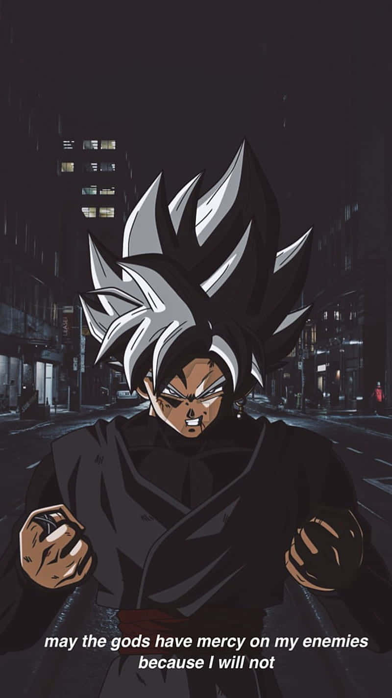 Goku Black Supreme Unleashing A Powerful Energy Attack Background