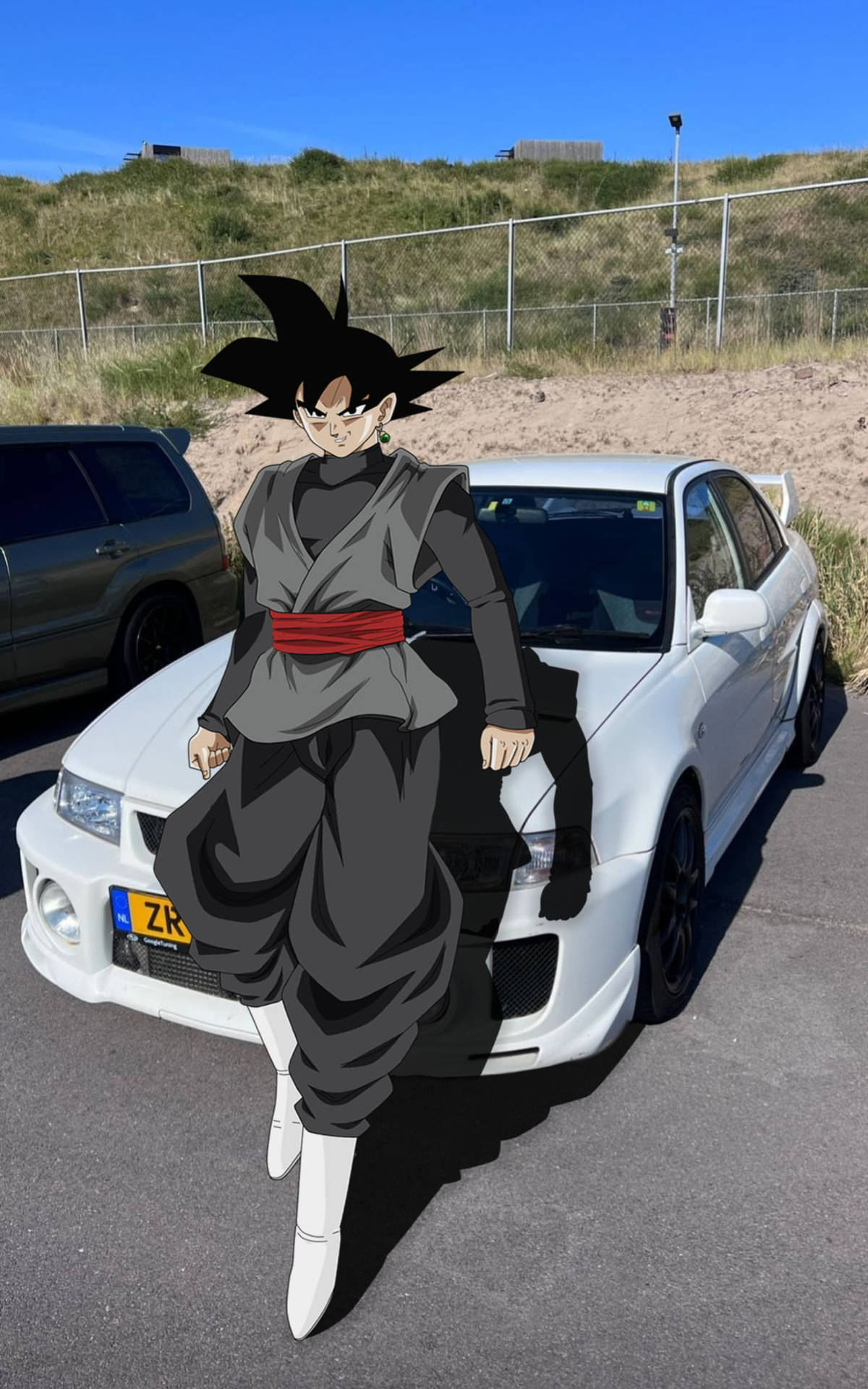 Goku Black With Car Iphone Cover