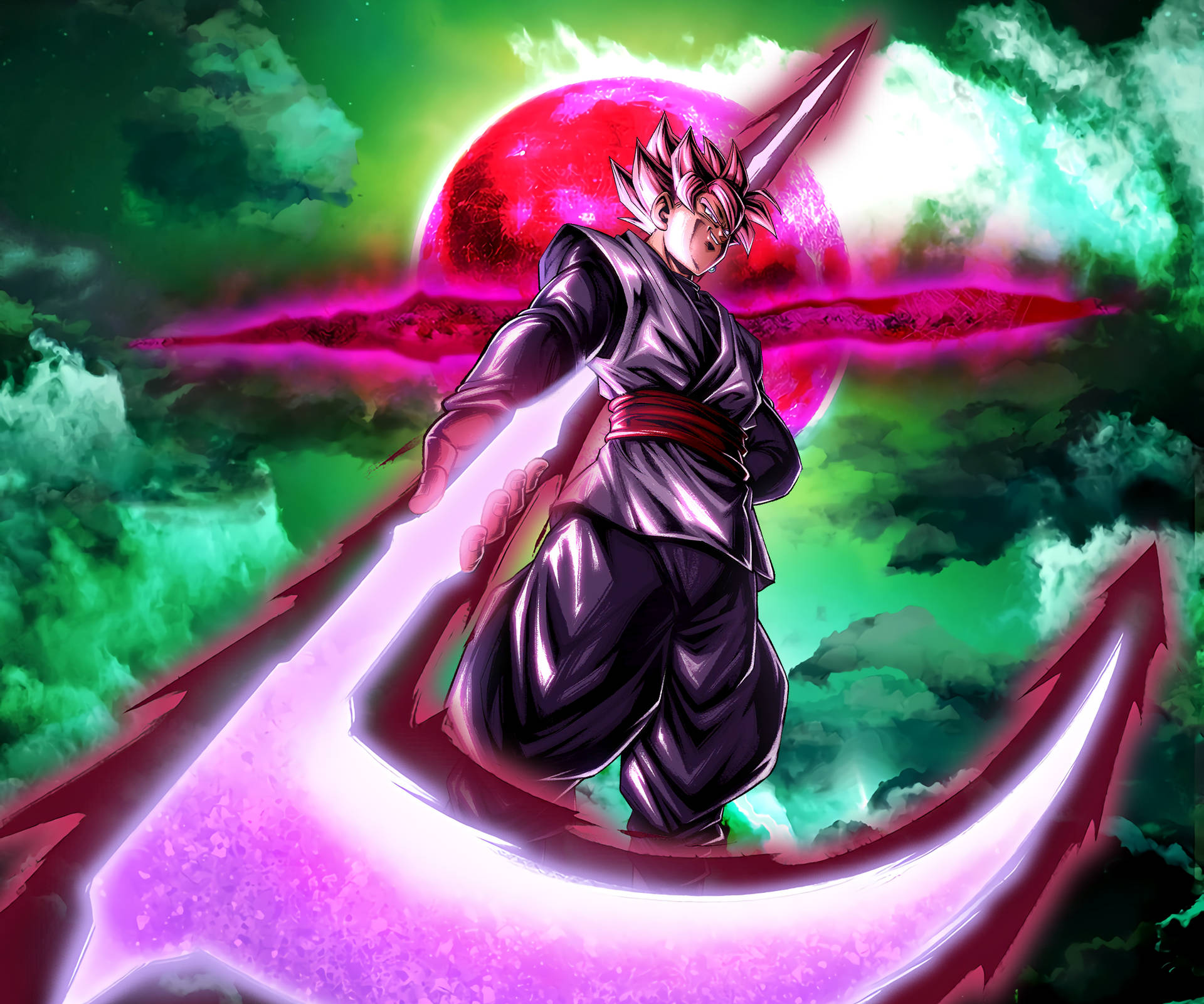 Goku Black With Scythe For Iphone Background