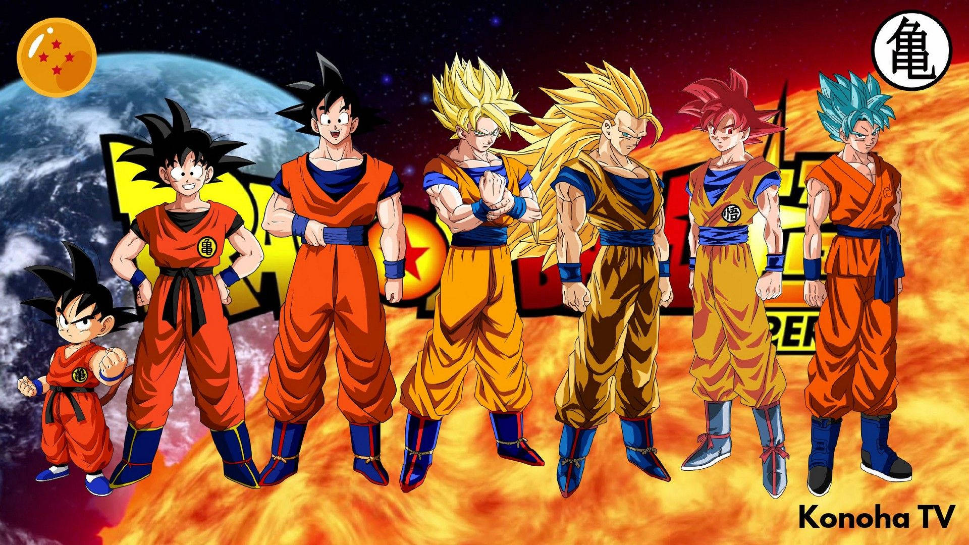 Goku Dragon Ball Super Sun And Earth Background