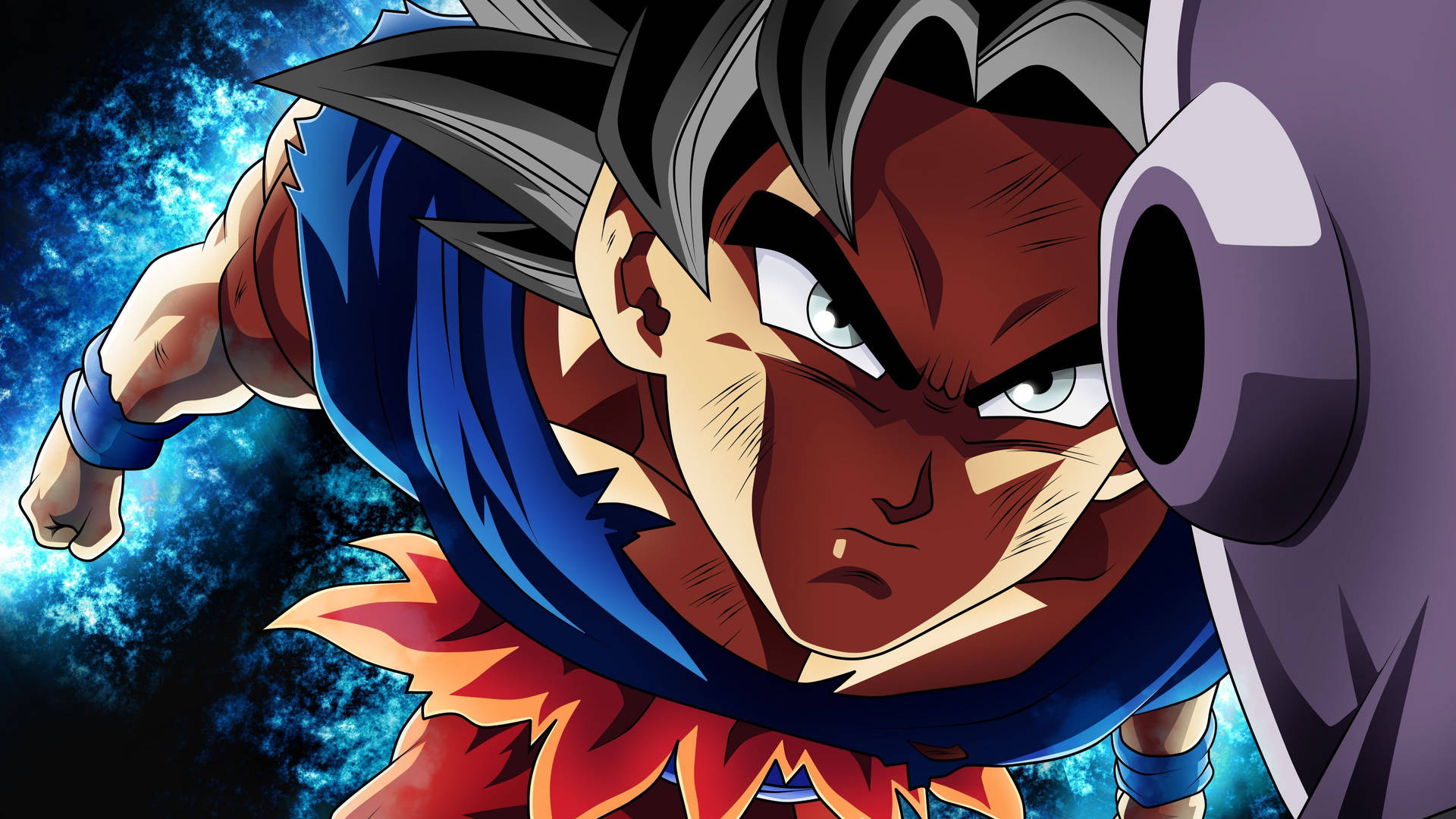 Goku Fighting Jiren Dbz 4k Background