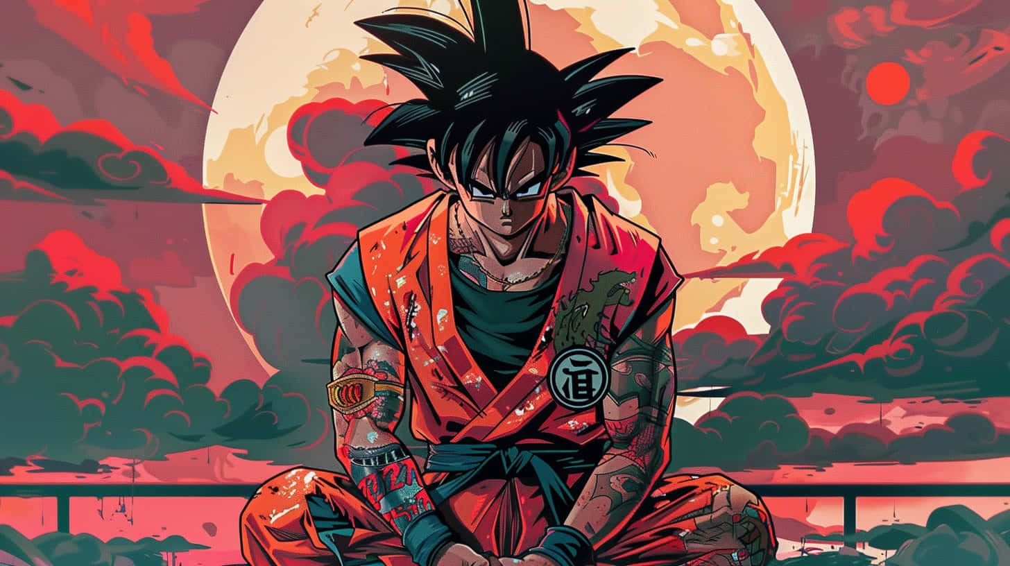 Goku Gucci Crossover Art