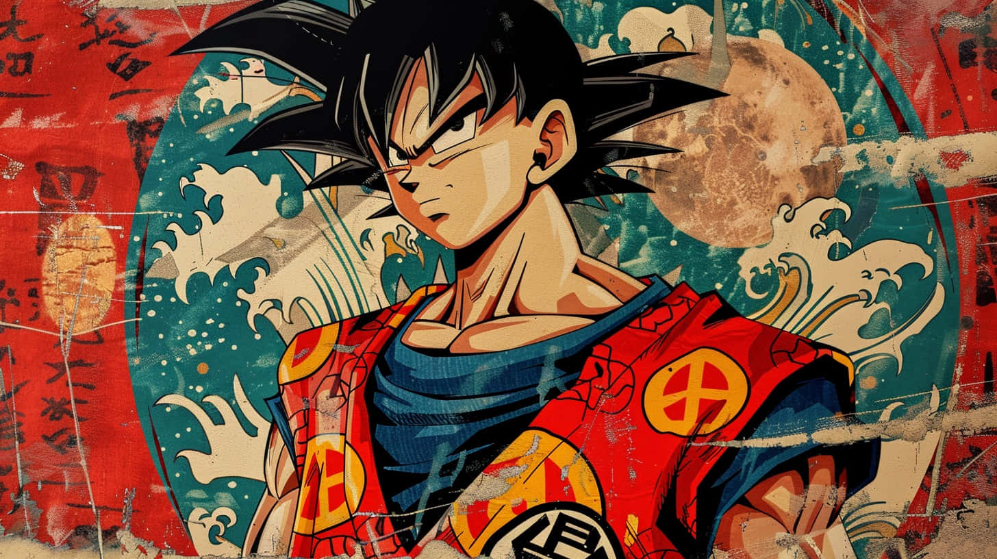 Goku Gucci Fusion Art Background