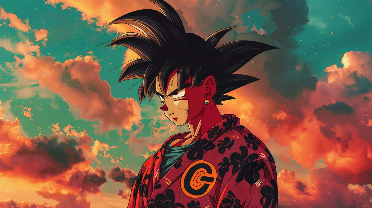 Goku Gucci Hybrid Art Background