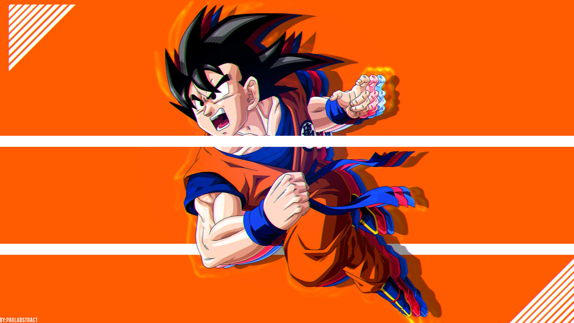 Goku Is Angry And Ready To Battle Background