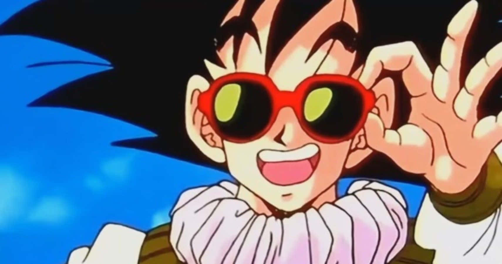 Goku Laughs His Way Through Adventure Background