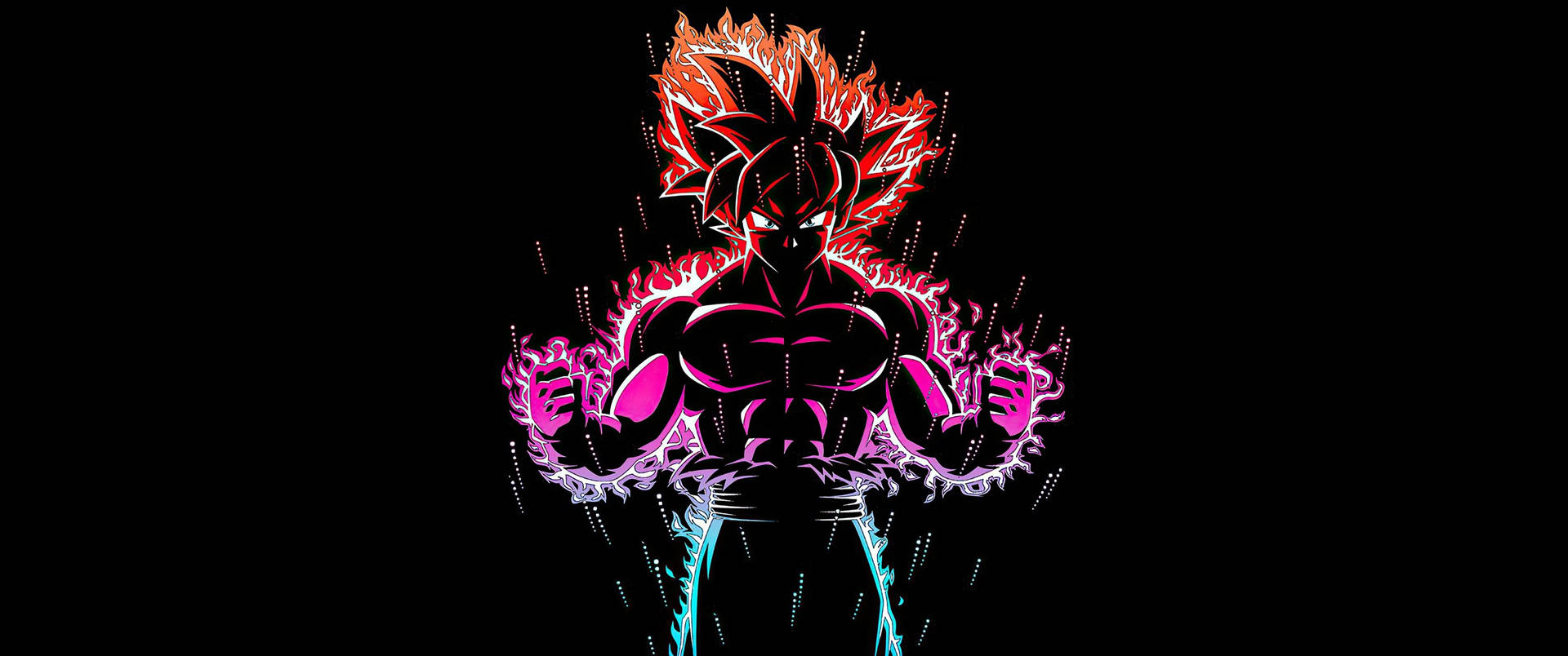 Goku Powering Up For An Epic Battle In Dragon Ball Super Background