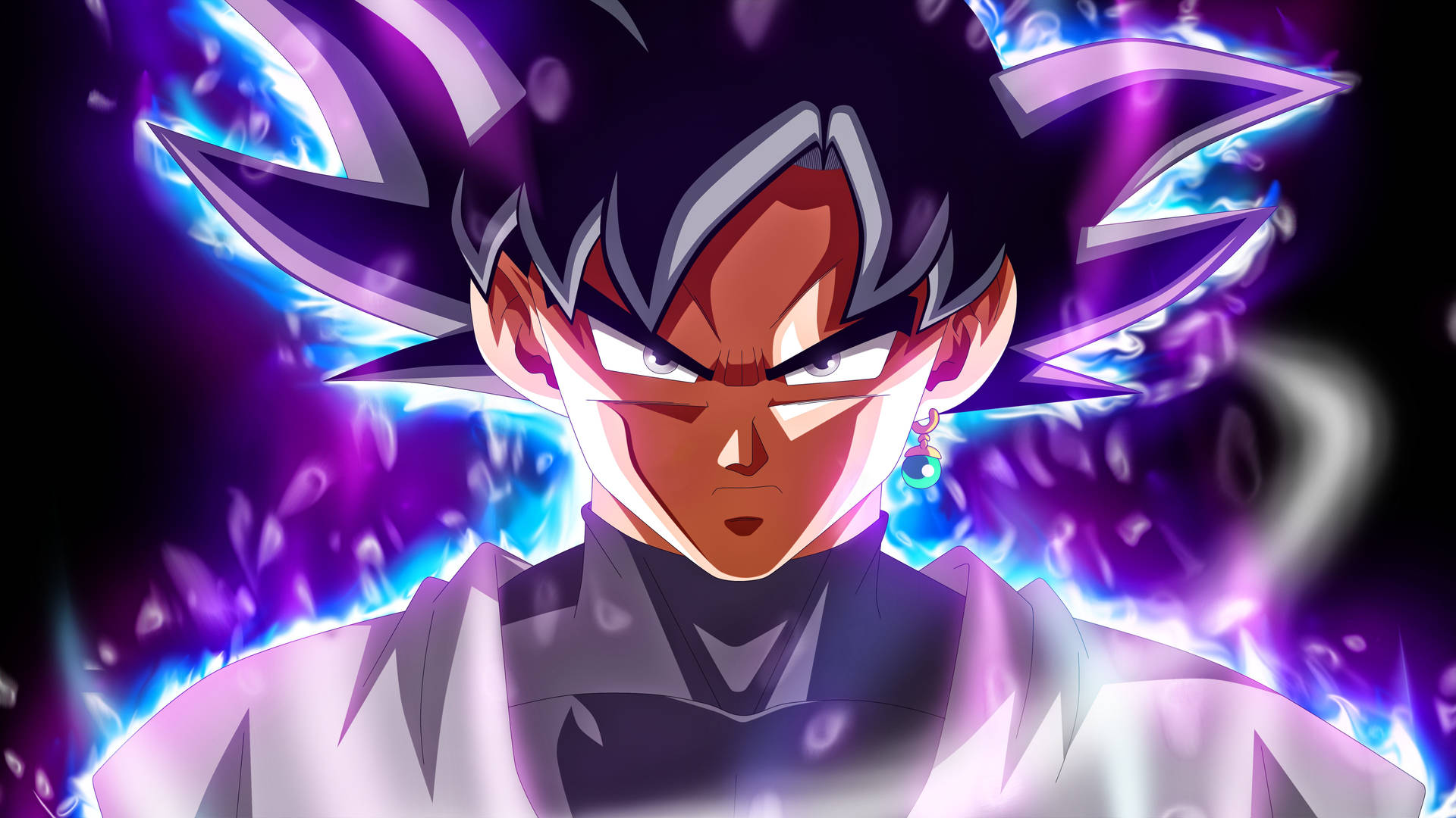 Goku Preparing For Battle Background