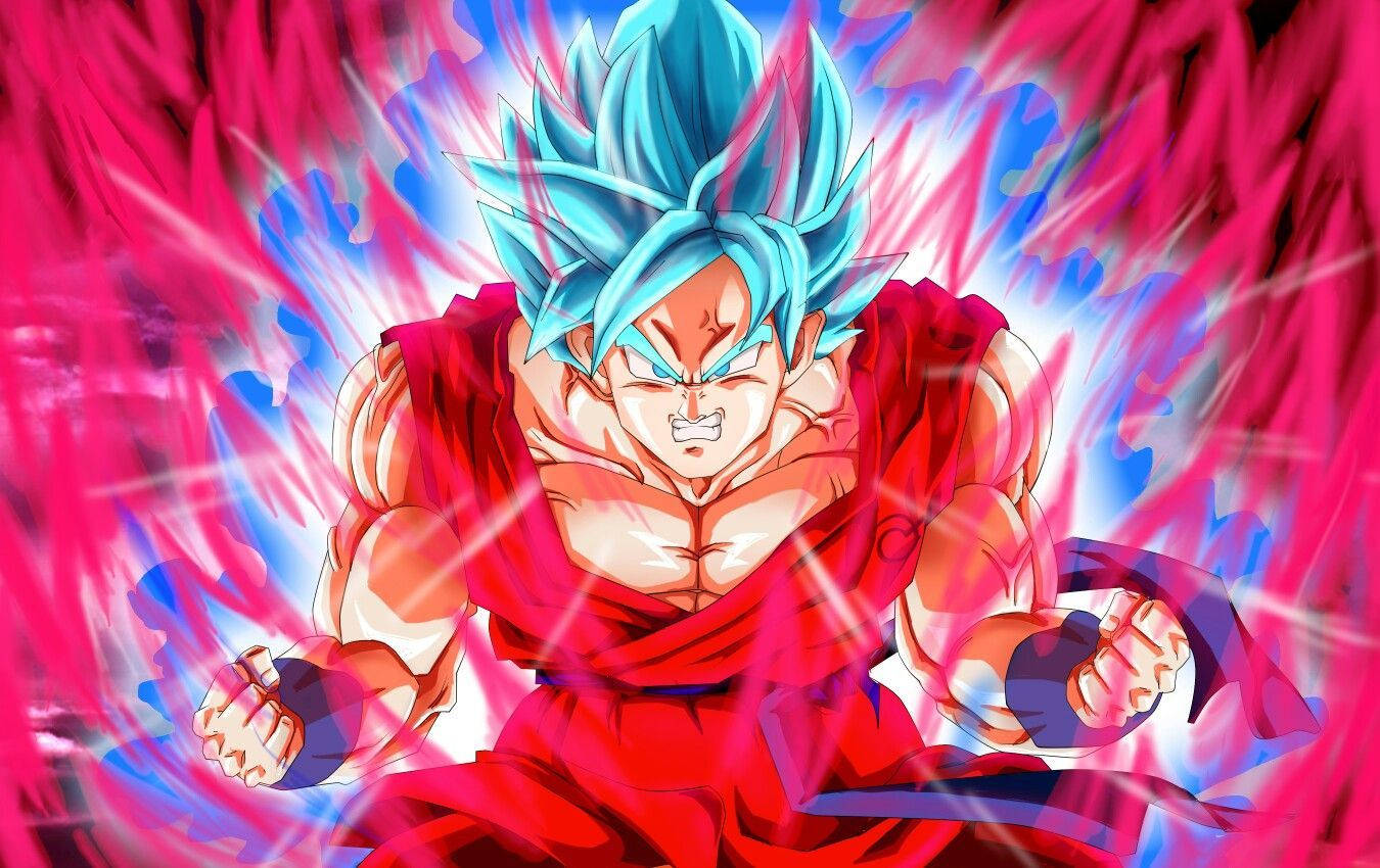 Goku Raging Kaioken Aura Background