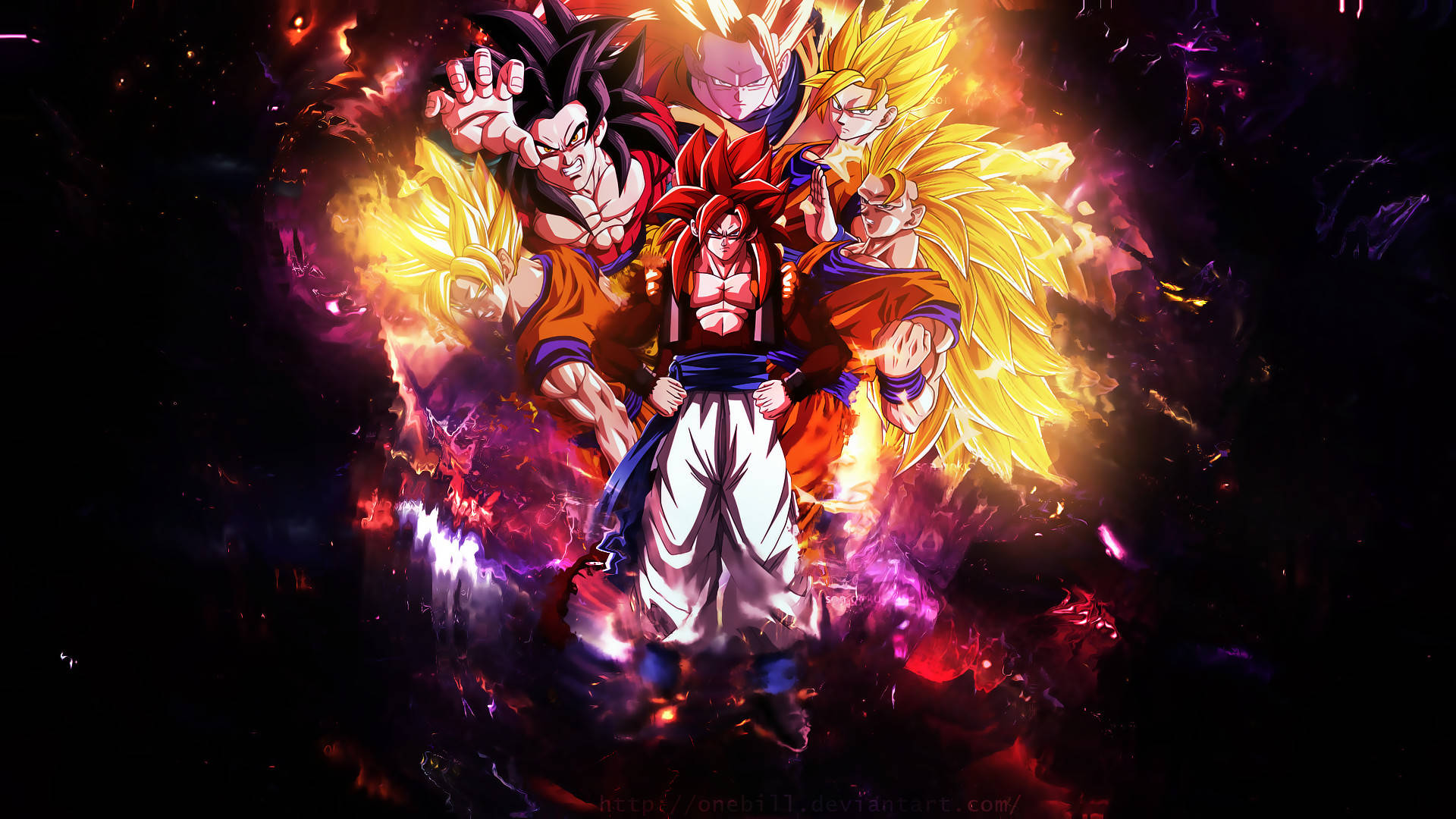 Goku's Saiyan Form Dragon Ball Z Iphone Background