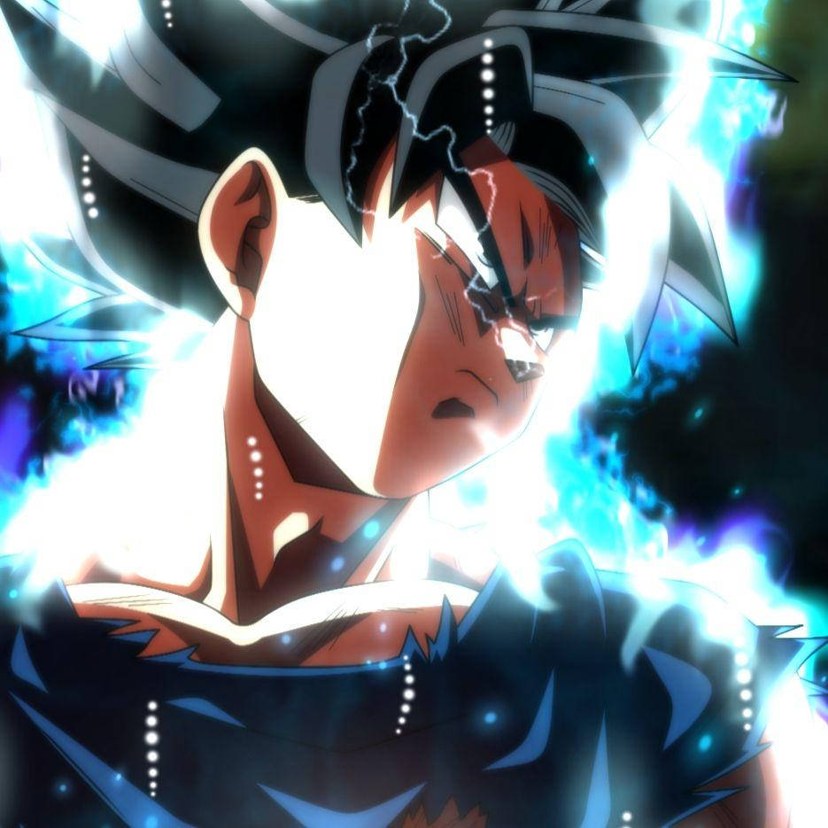 Goku Showing Off His Super Saiyan Form Background