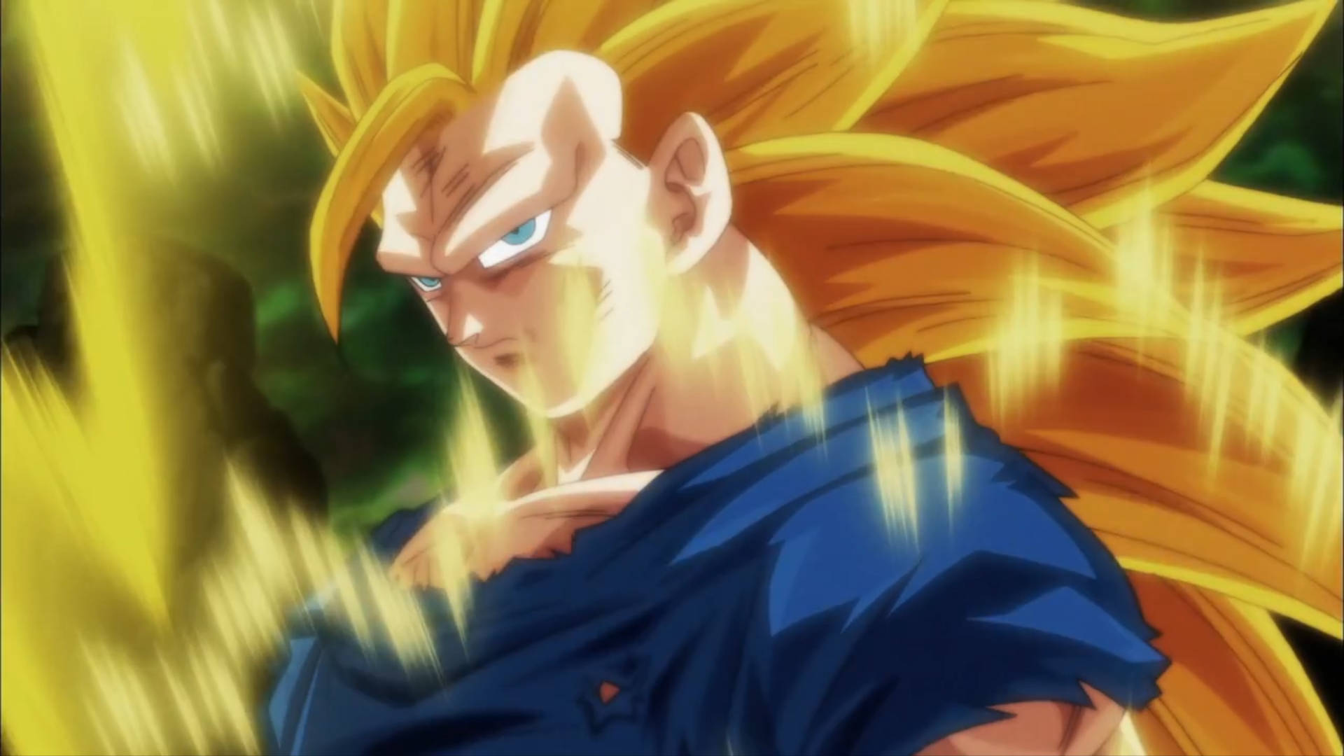 Goku Super Saiyan 3 Blazing Background