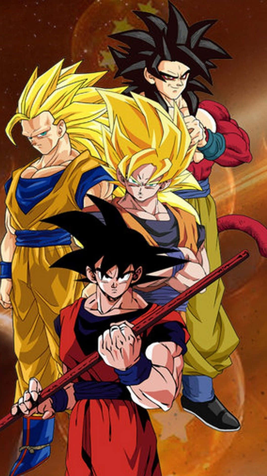 Goku Super Saiyan 4 Cast Background