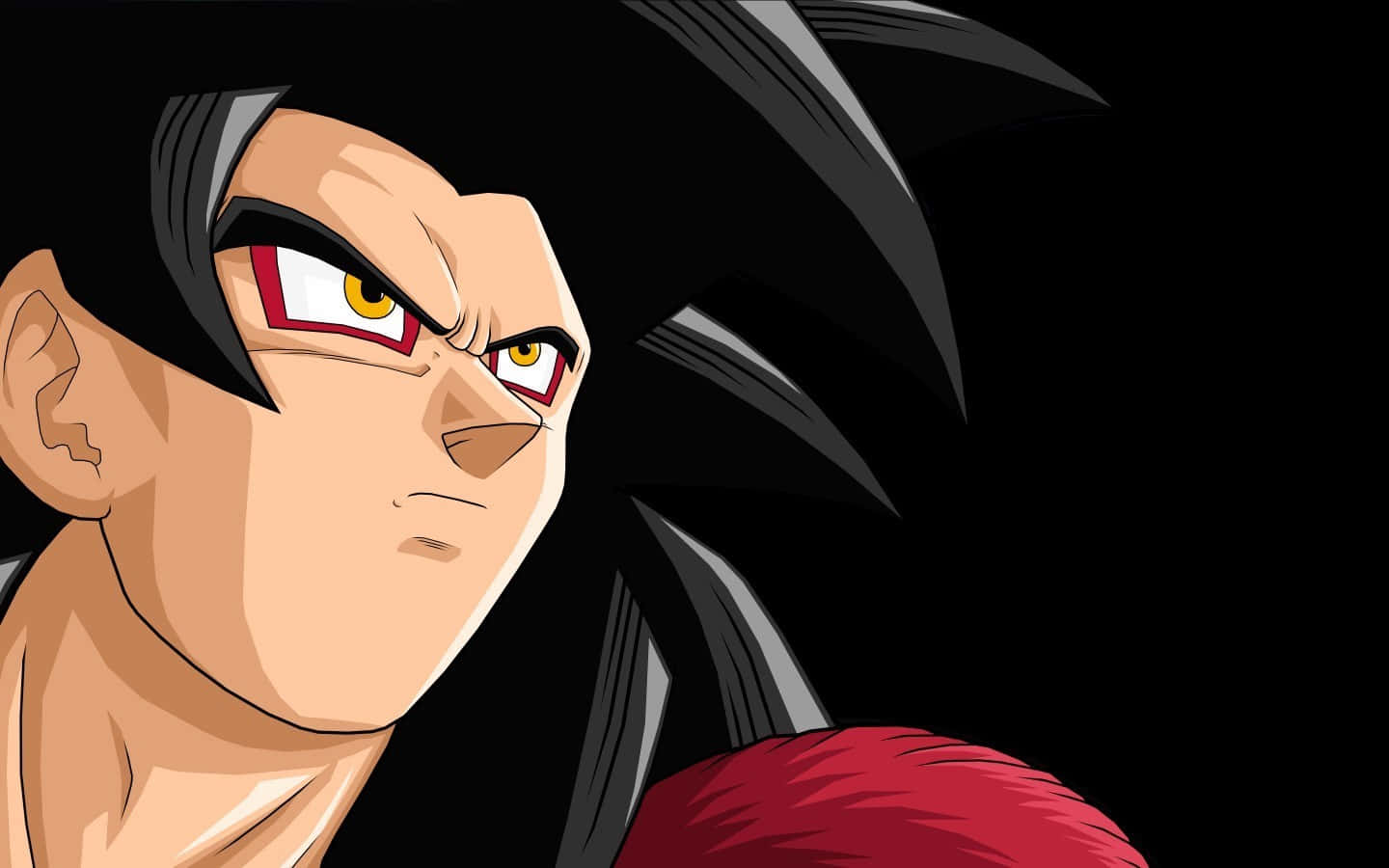 Goku Super Saiyan 4 Looking Up Background