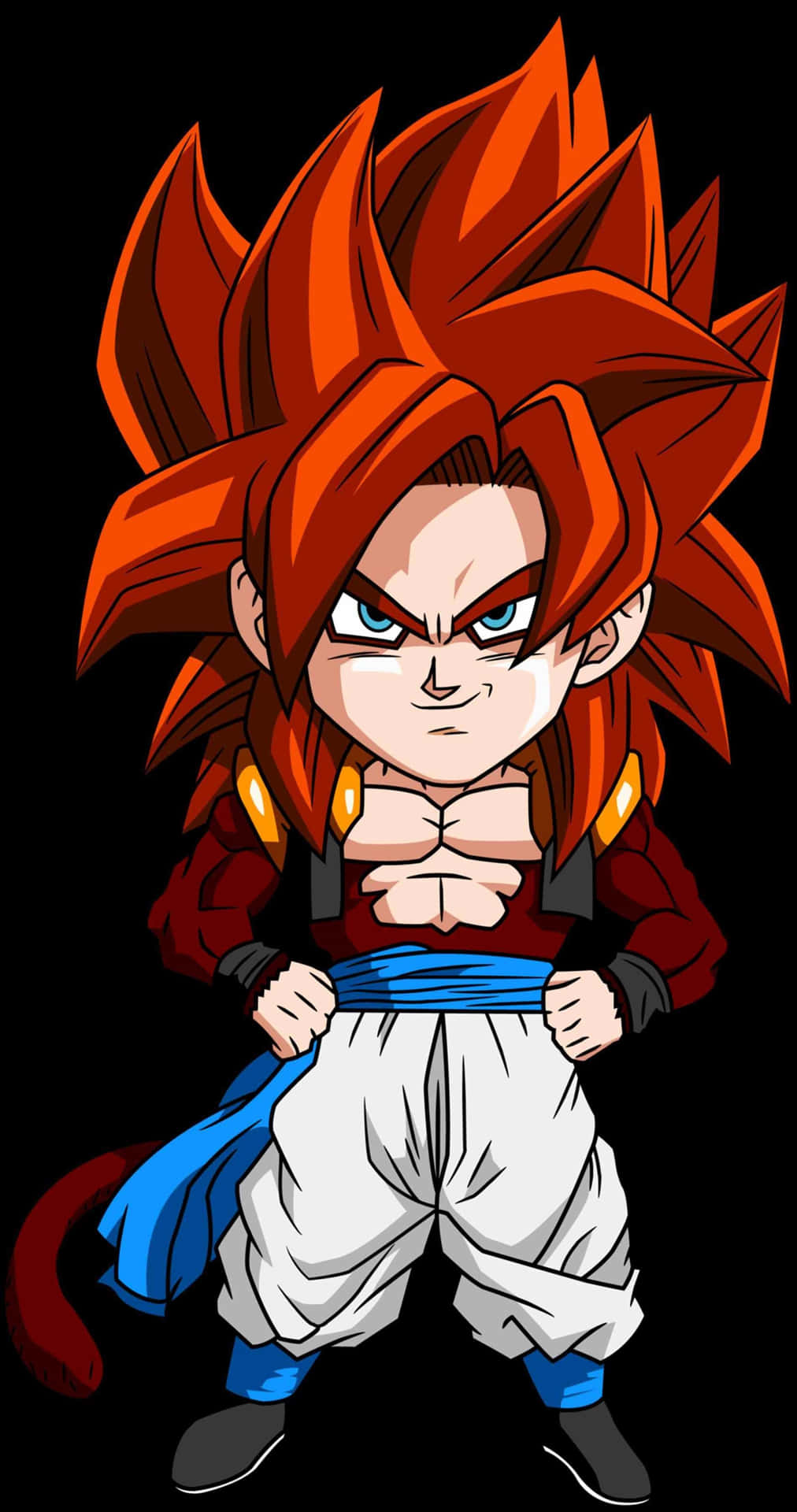 Goku Super Saiyan 4 Unleashing An Incredible Beam Of Energy. Background