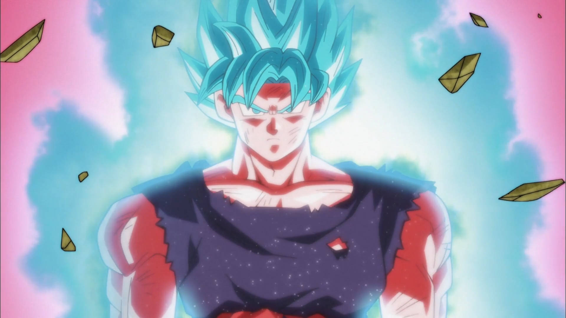Goku Super Saiyan Blue Aura Background