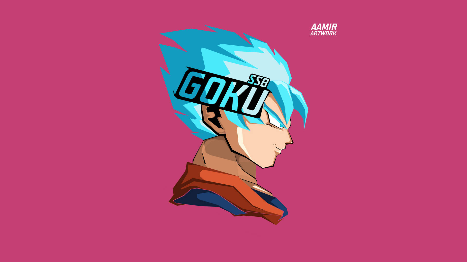 Goku Super Saiyan Blue Vector Background